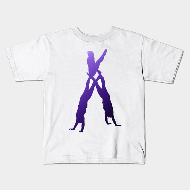 A women’s trio doing teepee Kids T-Shirt by artsyreader